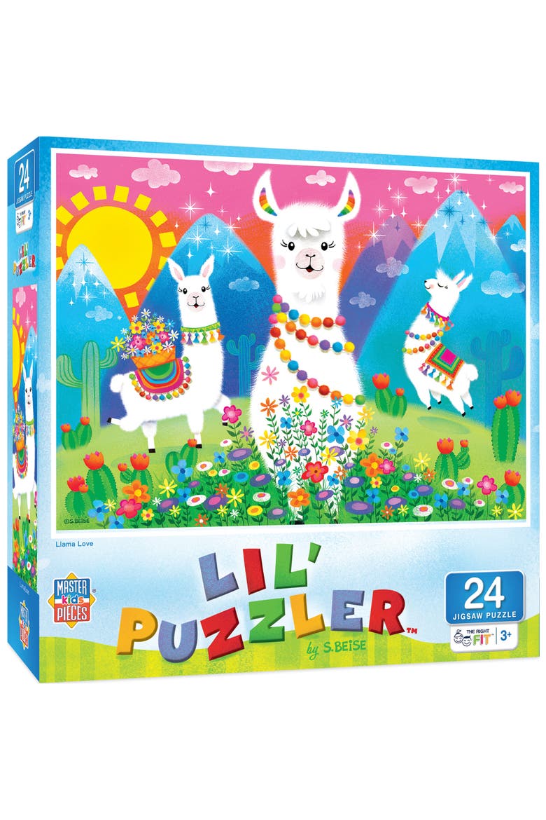 Llama Love 24 Piece Jigsaw Puzzle, Main, color, Multicolor
