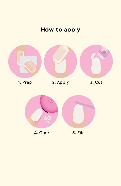 Le Mini Macaron Gel Nail Strips Kit In Frosting