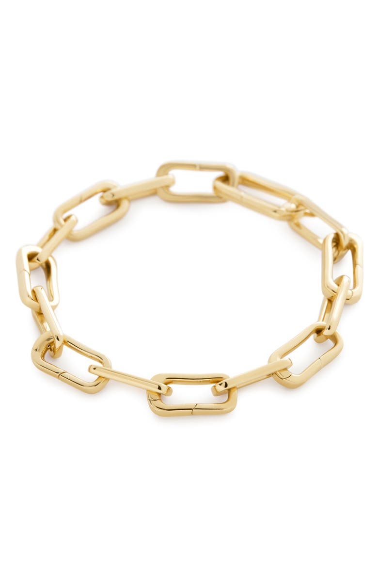 Monica Vinader Alta Capture Charm Bracelet, Main, color, 14Kt Solid Gold