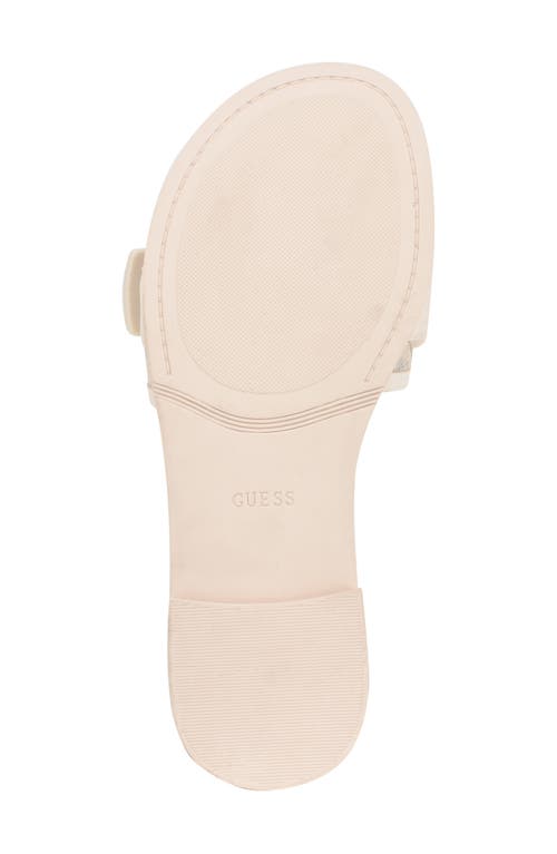 Guess Elyze Slide Sandal In Animal Print