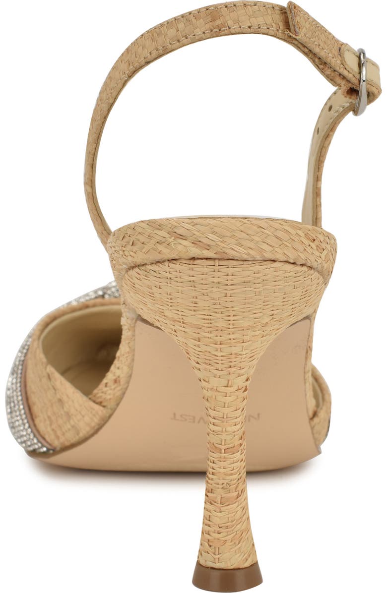 Nine West Deby Pointed Toe Slingback Pump, Alternate, color, Light Natural