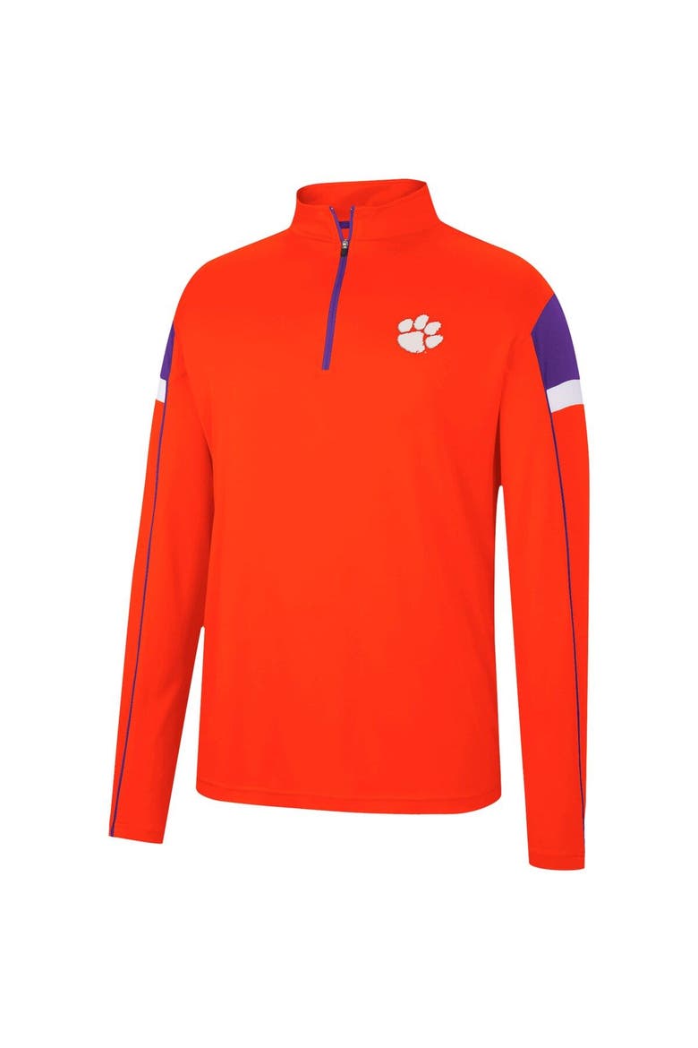 Men's Colosseum Orange Clemson Tigers Golf Match Quarter-Zip Windshirt, Alternate, color, Orange