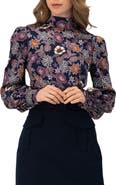 IVONNE Cropped Back-Tie Blouse