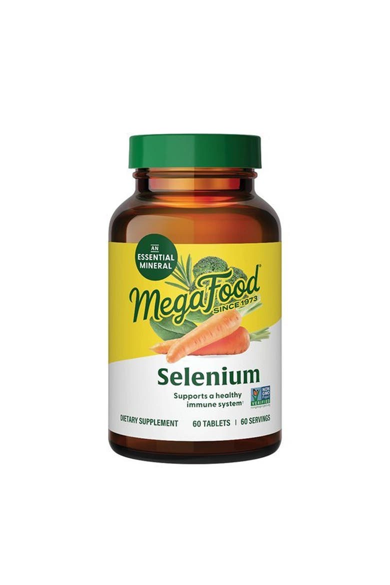Selenium 50 mcg with Food & Herb Blend, Immune Support, Vegan, Non-GMO, 60 Tablets, Main, color, None