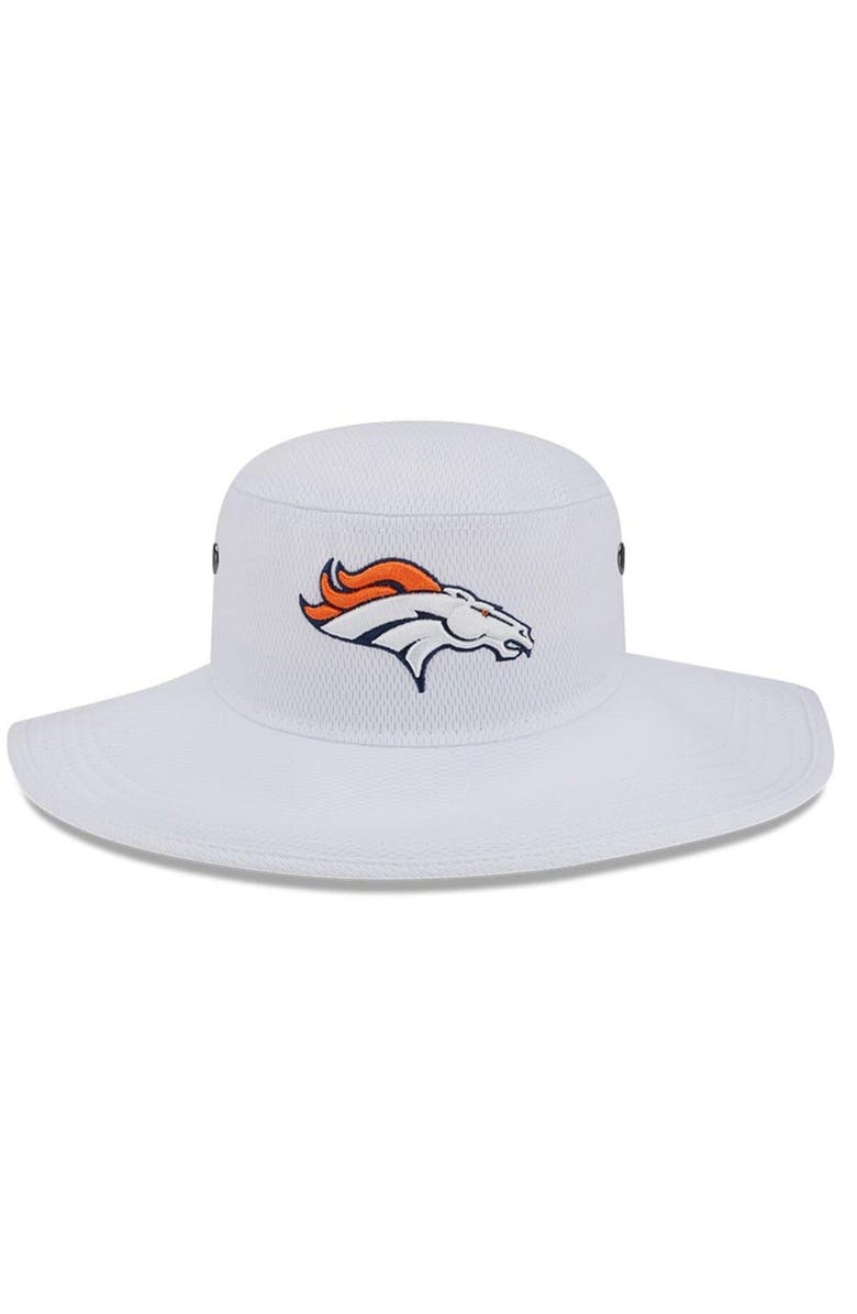 New Era Men's New Era White Denver Broncos 2023 NFL Training Camp Panama Bucket Hat, Alternate, color, White