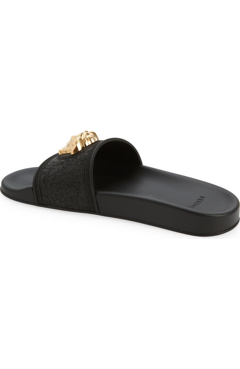 Versace Medusa Slide Sandal, Alternate, color,