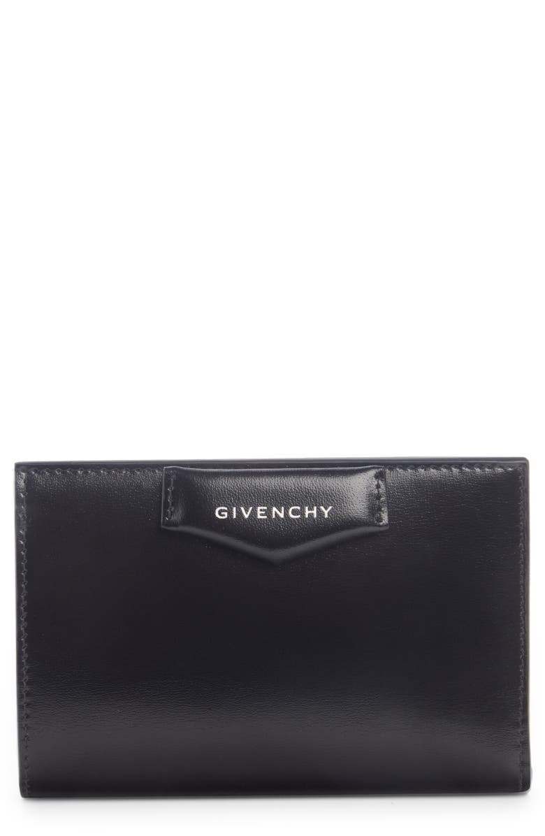 Givenchy Antigona Leather Bifold Wallet, Main, color, 