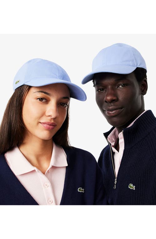 Lacoste Essential Cotton Twill Baseball Cap In Blue