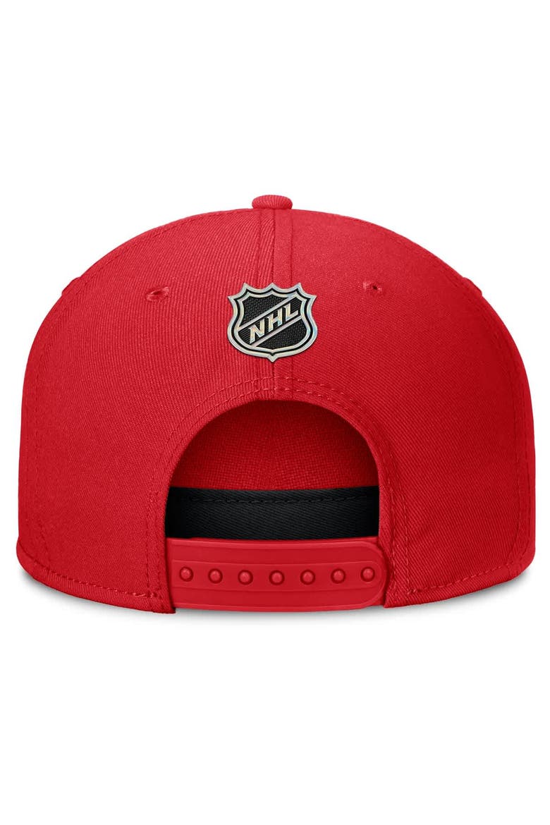 Men's Fanatics Red Detroit Red Wings Authentic Pro Rink Team Code Snapback Hat, Alternate, color, Red