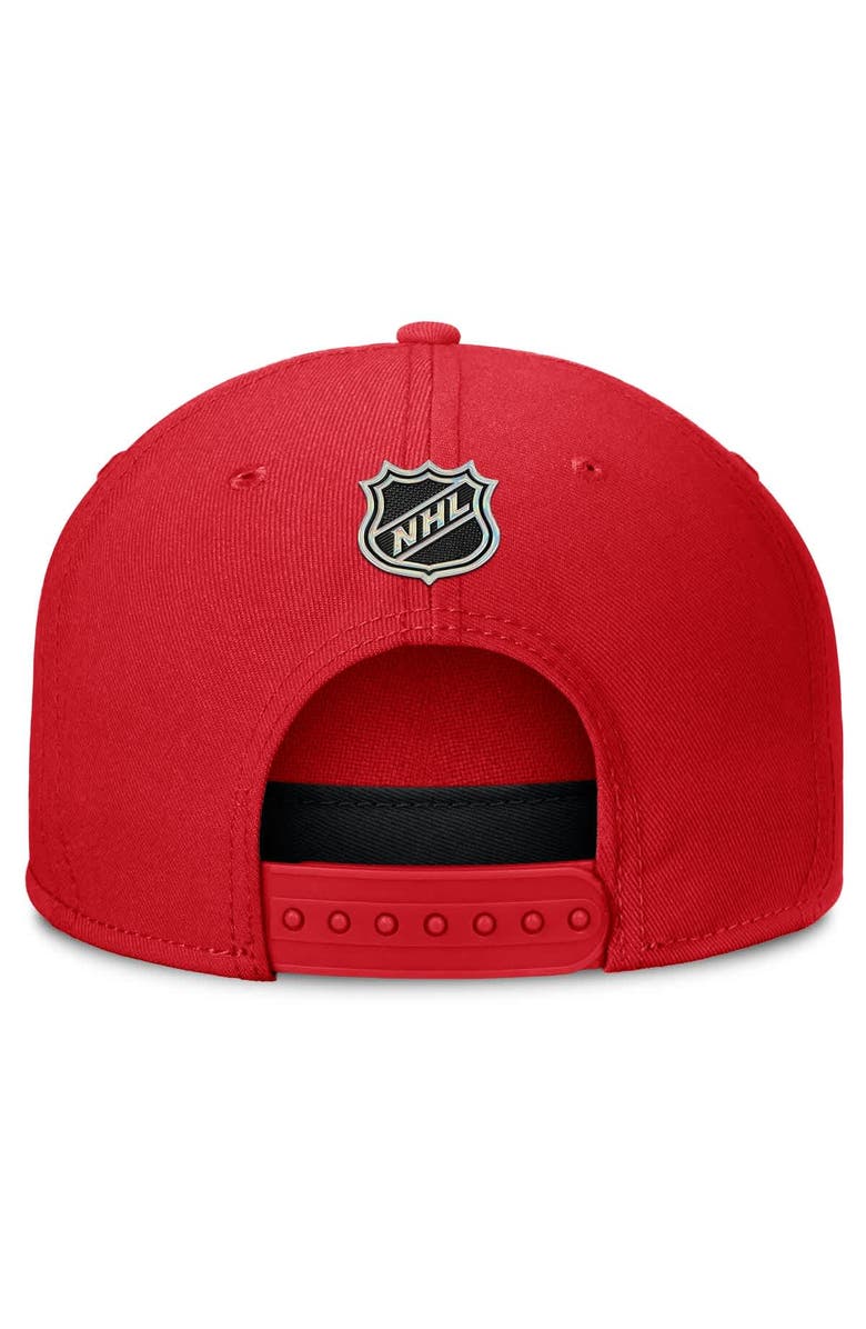 FANATICS Men's Fanatics Red Detroit Red Wings Authentic Pro Rink Team Code Snapback Hat, Alternate, color, Red