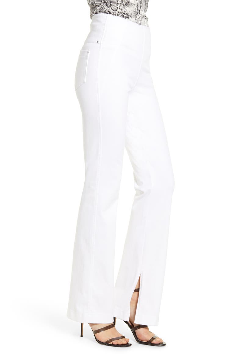 Lyssé Fashion Baby Boot Denim Leggings, Alternate, color, WHITE