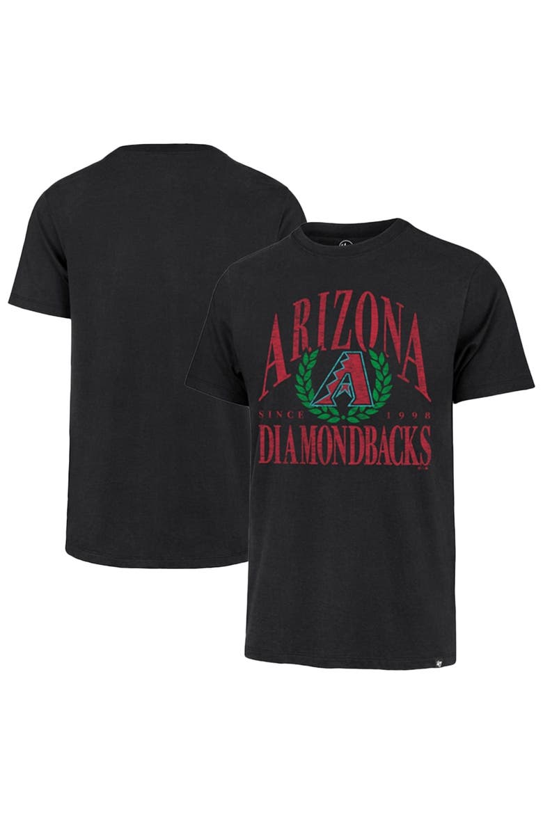 Men's '47 Black Arizona Diamondbacks Pitchout Franklin T-Shirt, Alternate, color, Black
