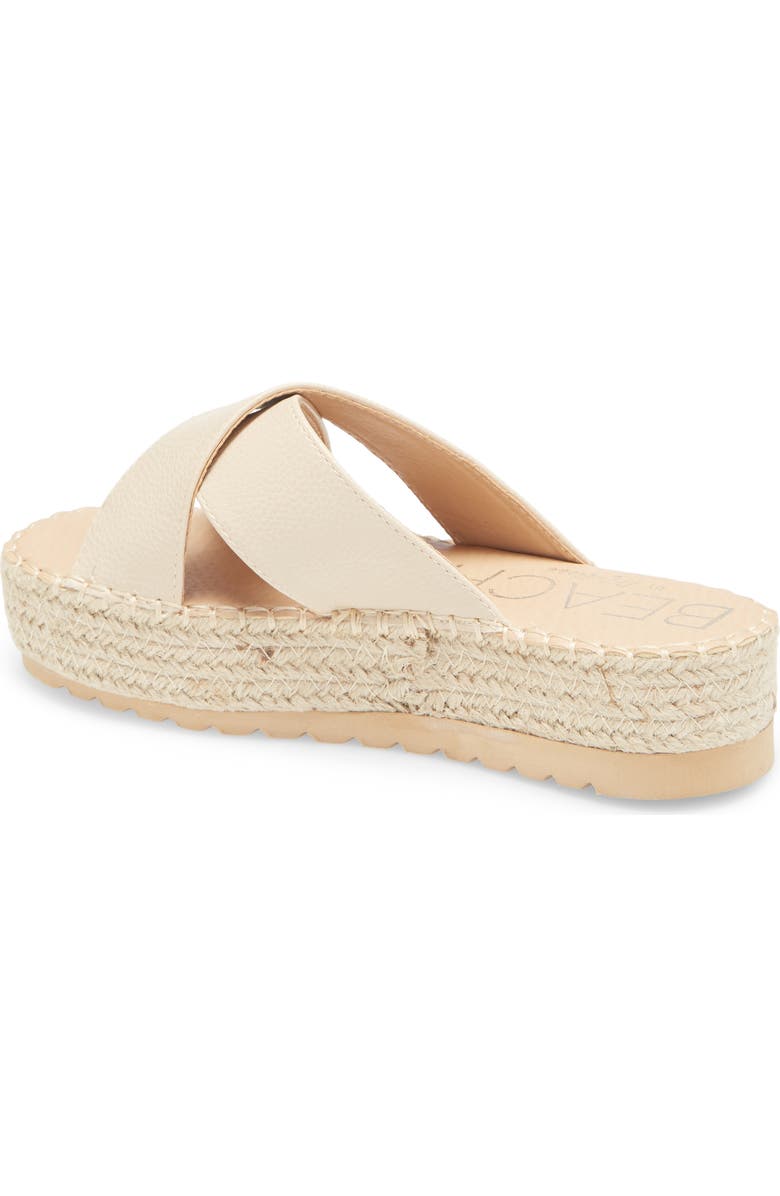 Coconuts by Matisse Beach by Matisse Cove Platform Slide Sandal, Alternate, color, Natural Synthetic