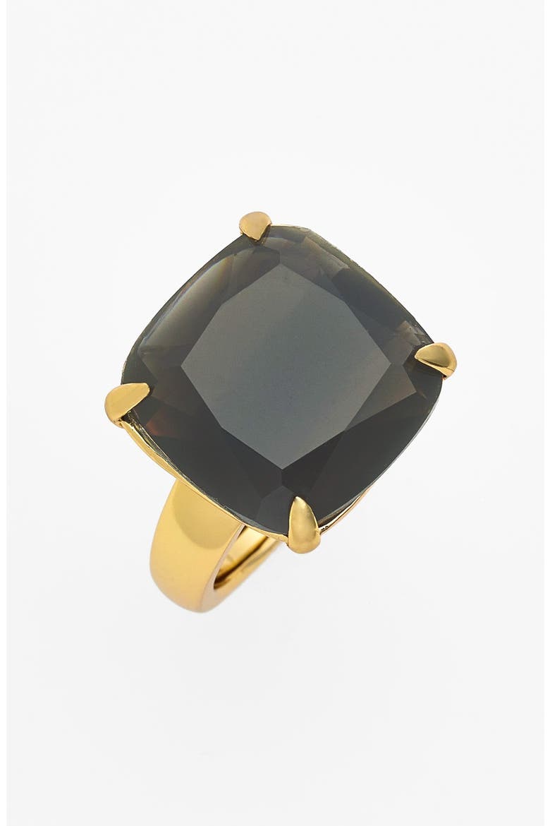 'branton square' stone ring (Nordstrom Exclusive), Main, color, CHARCOAL GREY/ GOLD