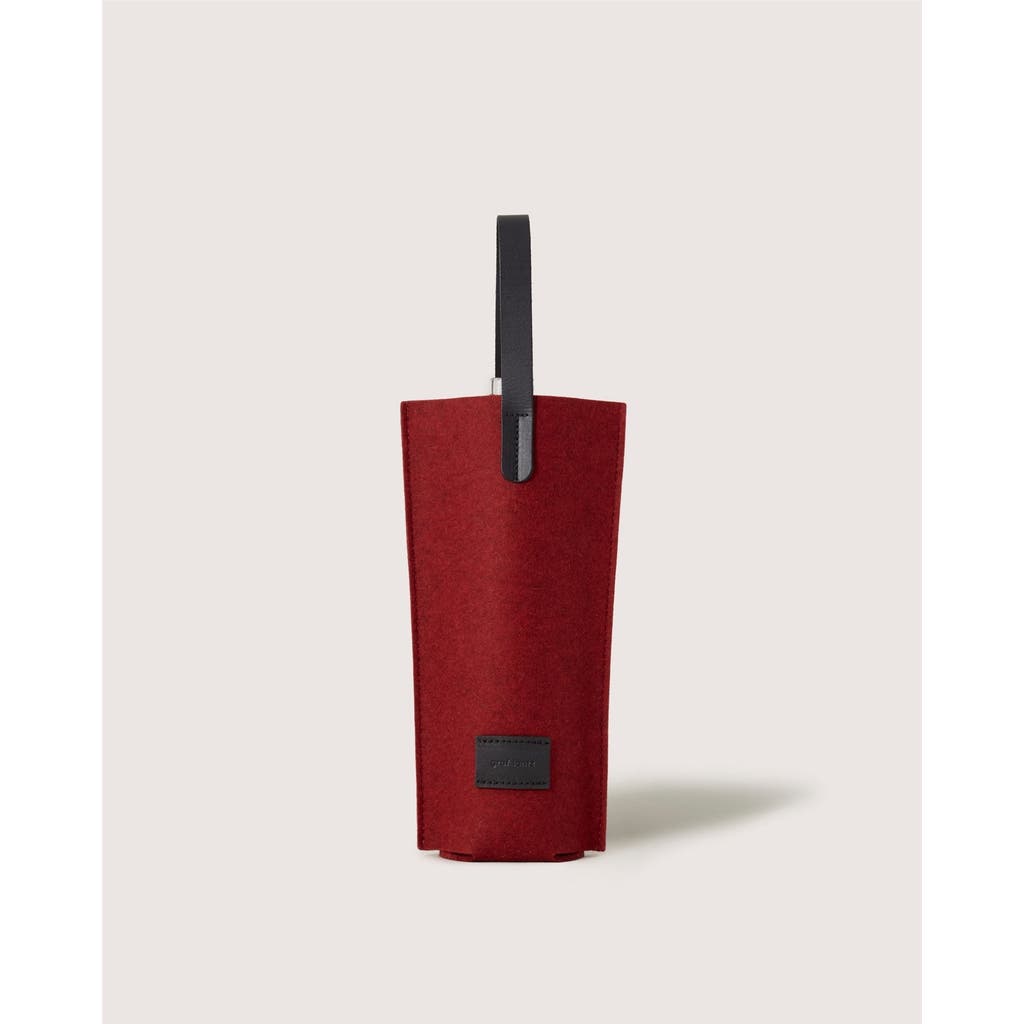 Graf & Lantz Graf Lantz Hana Merino Wool Bottle Bag In Red