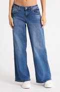 Fade Out Loud Low Rise Wide Leg Jeans