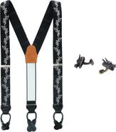 Trafalgar Guardian of Freedom Silk Brace and Brass Cufflink Set