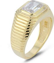 SPHERA MILANO Emerald Cut Cubic Zirconia Ring