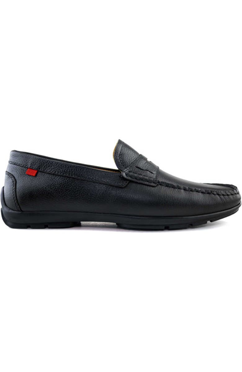 Marc Joseph New York Hamilton Place Leather Penny Driver Loafer, Alternate, color, Black Grainy