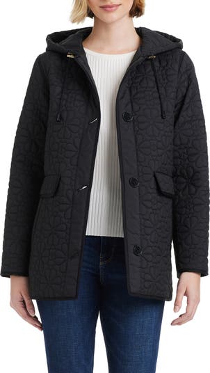 Kate Spade New York spade floral quilted a-line jacket Kate Spade New York spade floral quilted a-line jacket