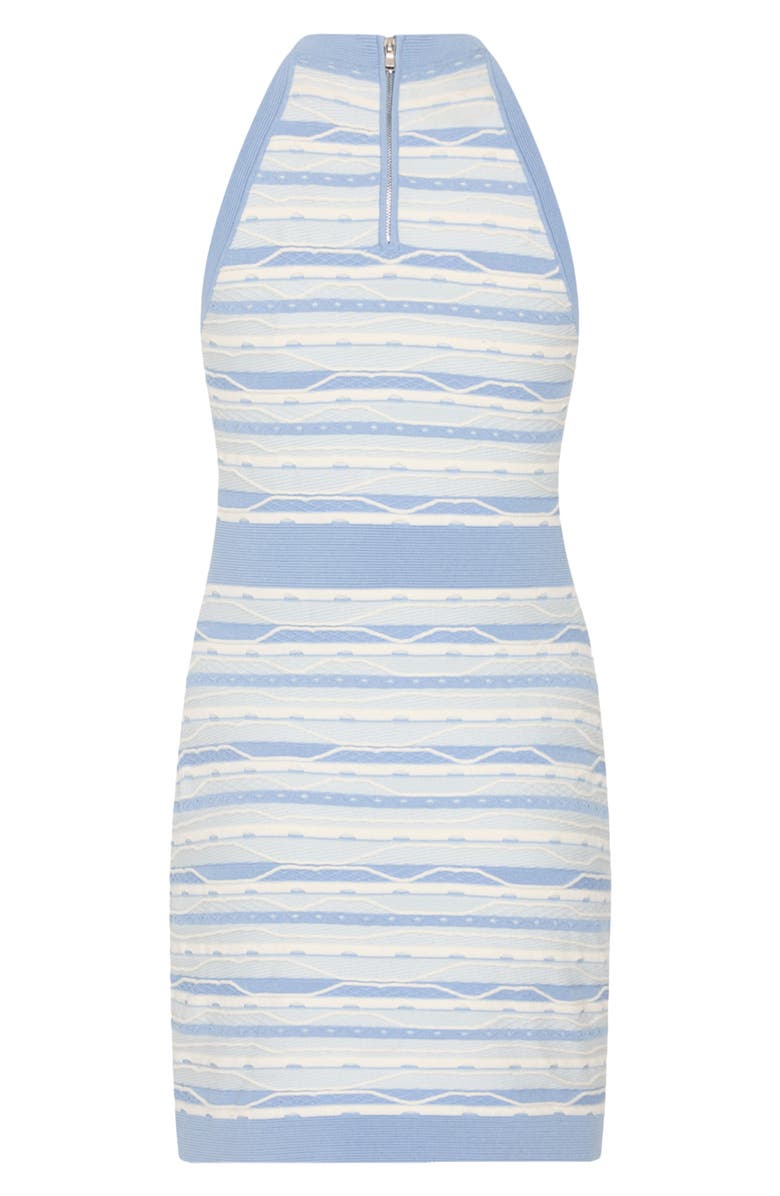 Milly Sadie Stripe Sleeveless Minidress, Alternate, color, Blue Multi