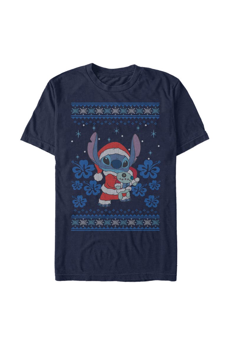 Men's Christmas with Scrump Graphic Tee, Main, color, Navy Blue