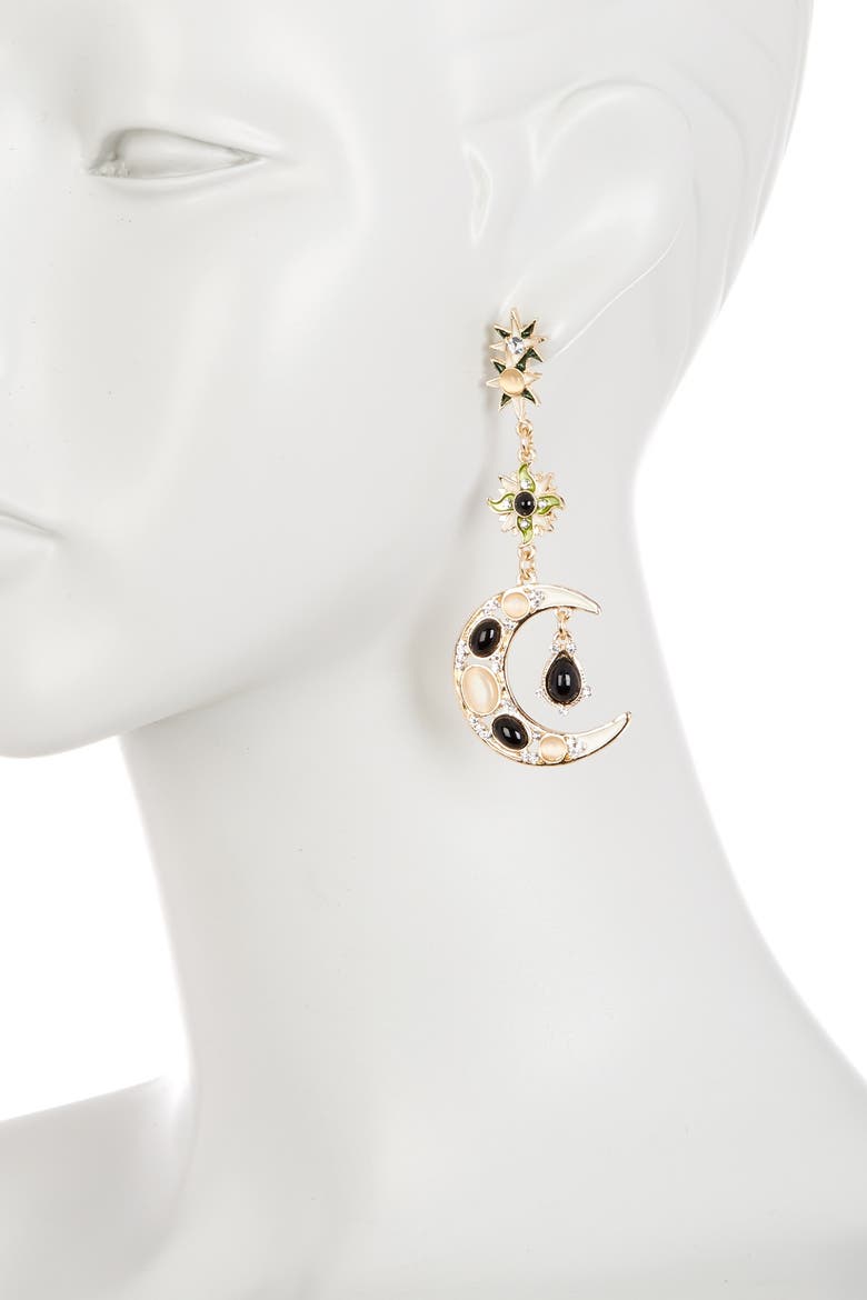 Sun & Moon Earrings, Alternate, color, MULTI COLOR