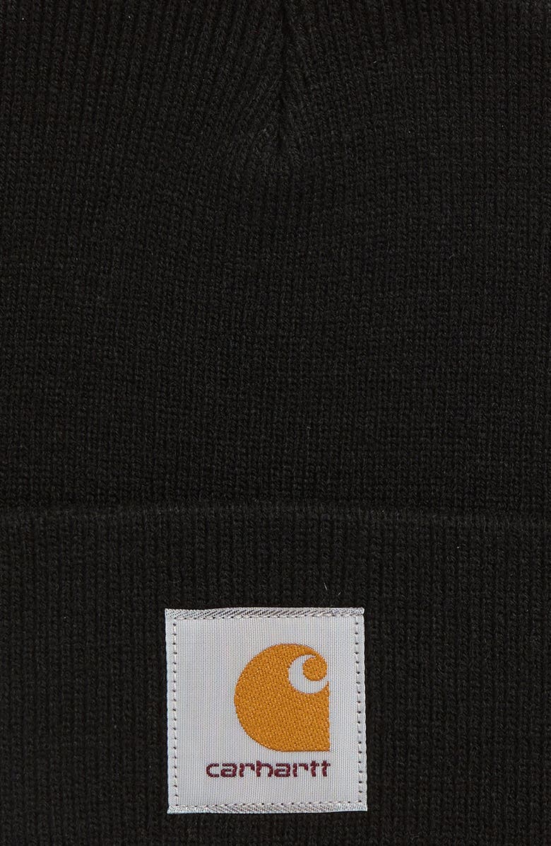 Carhartt Work In Progress Schooling Beanie, Alternate, color, Black / Wax