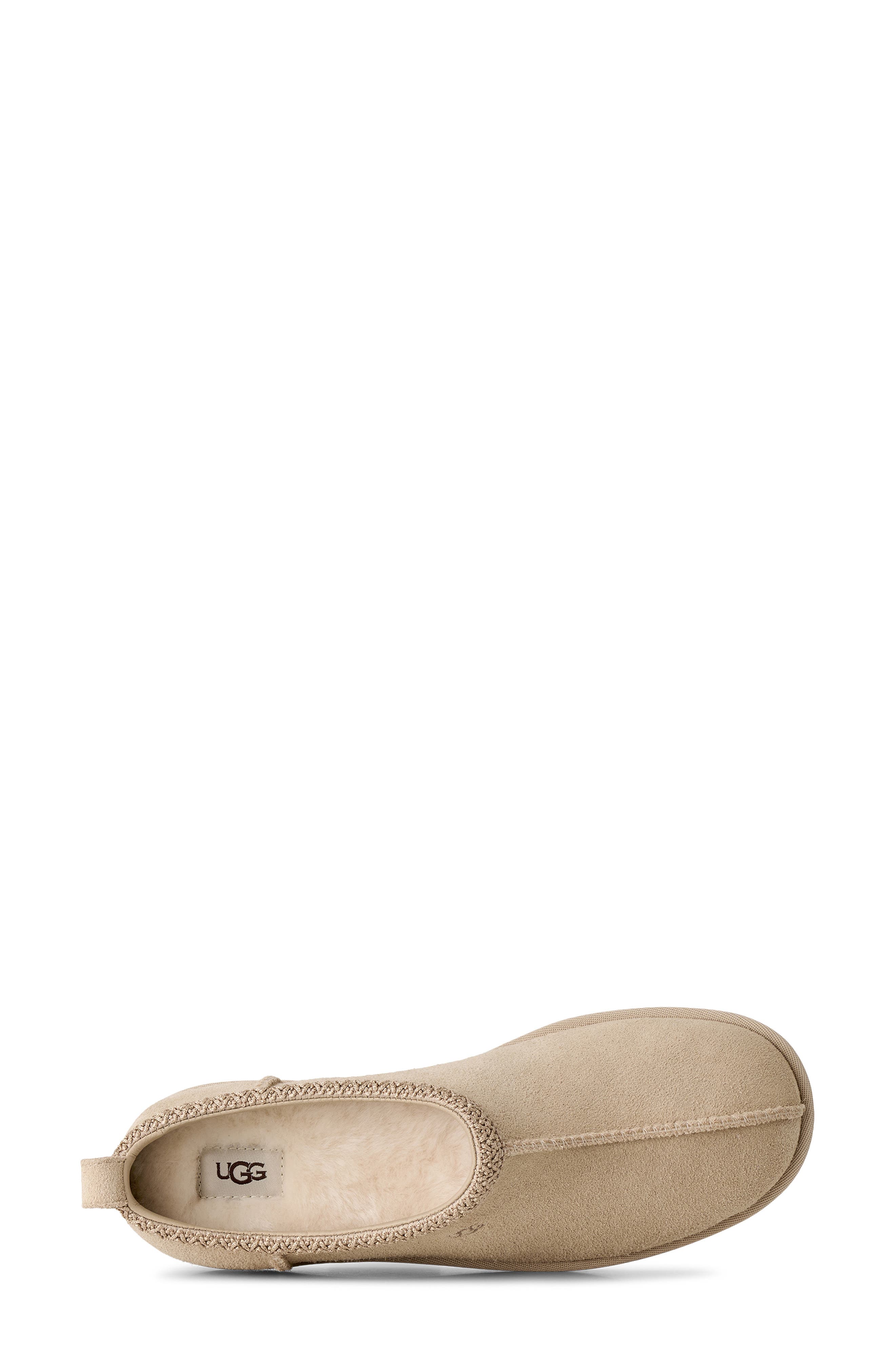 Tasman Deconstructed Genuine Shearling Lined Slipper, Alternate, color, SAND