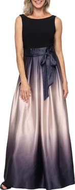 SL FASHIONS SLNY Ombre Satin Gown