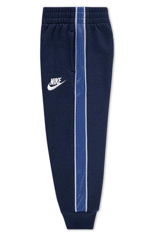 Nike Boys' Graphic Logo Print Striped Sweatpants - Little Kid In Blue