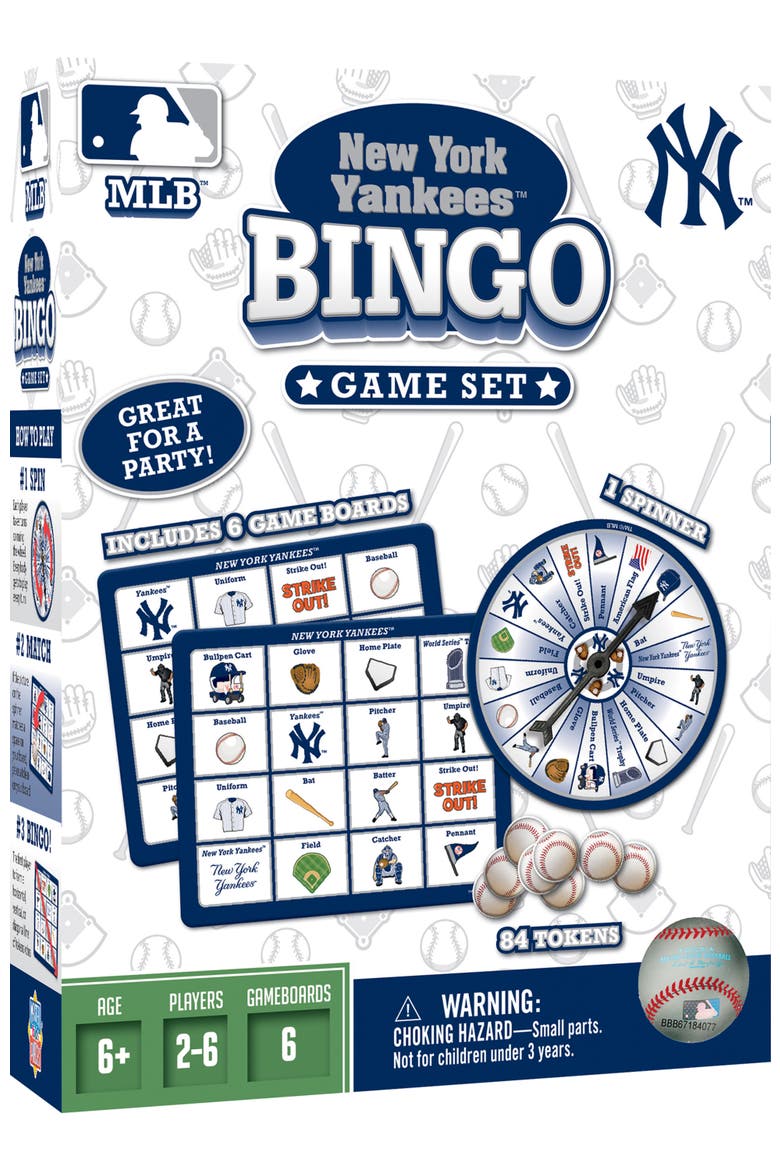 New York Yankees MLB Bingo Game, Main, color, Multicolor