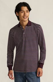 Lands' End Long Sleeve Cotton Supima Polo Shirt