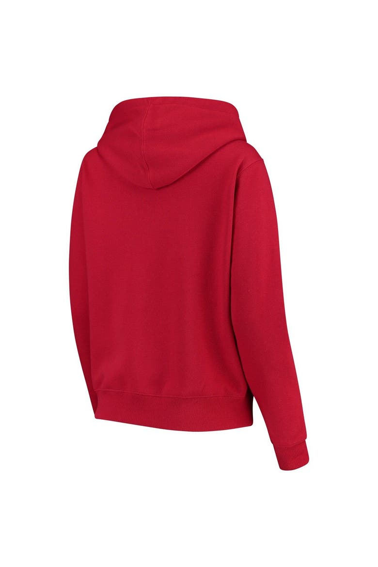 Women's Stadium Athletic Red Illinois State Redbirds Arched Name Full Zip Primary Logo Hoodie, Alternate, color, Red