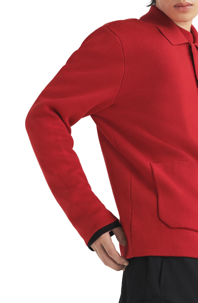 rag & bone Jayden Chore Cardigan, Alternate, color, Red