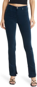 AG Mari High Waist Slim Straight Leg Velvet Jeans