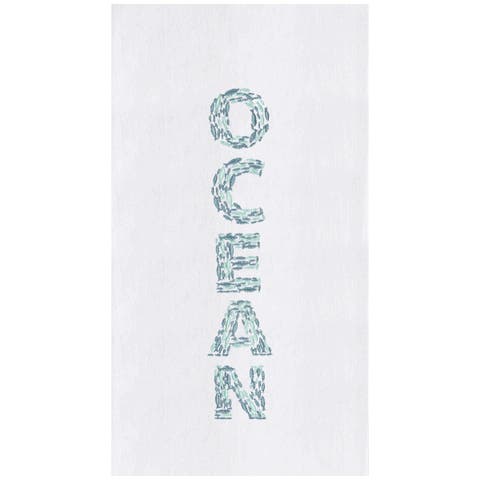 "Ocean" 100% Cotton Flour Sack Dishtowel