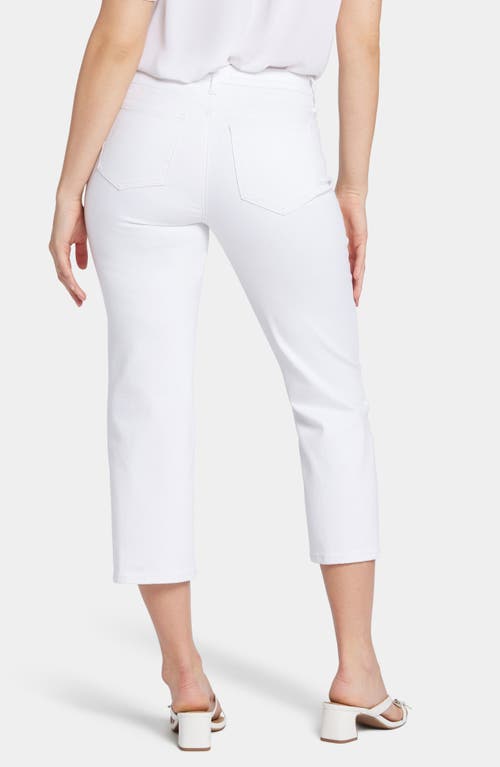 Shop Nydj Piper Coolmax® Relaxed Fit Crop Pants In Optic White