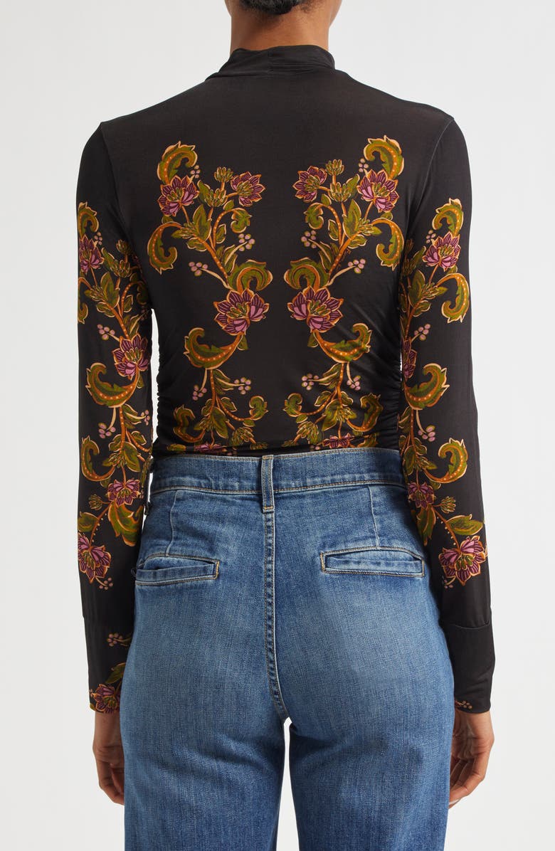 FARM Rio Ravenala Mock Neck Jersey Top, Alternate, color,