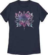 Lost Gods Women's Lost Gods Lotus Flower Sketch  Graphic T-Shirt