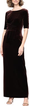 Alex Evenings Stretch Velvet Gown