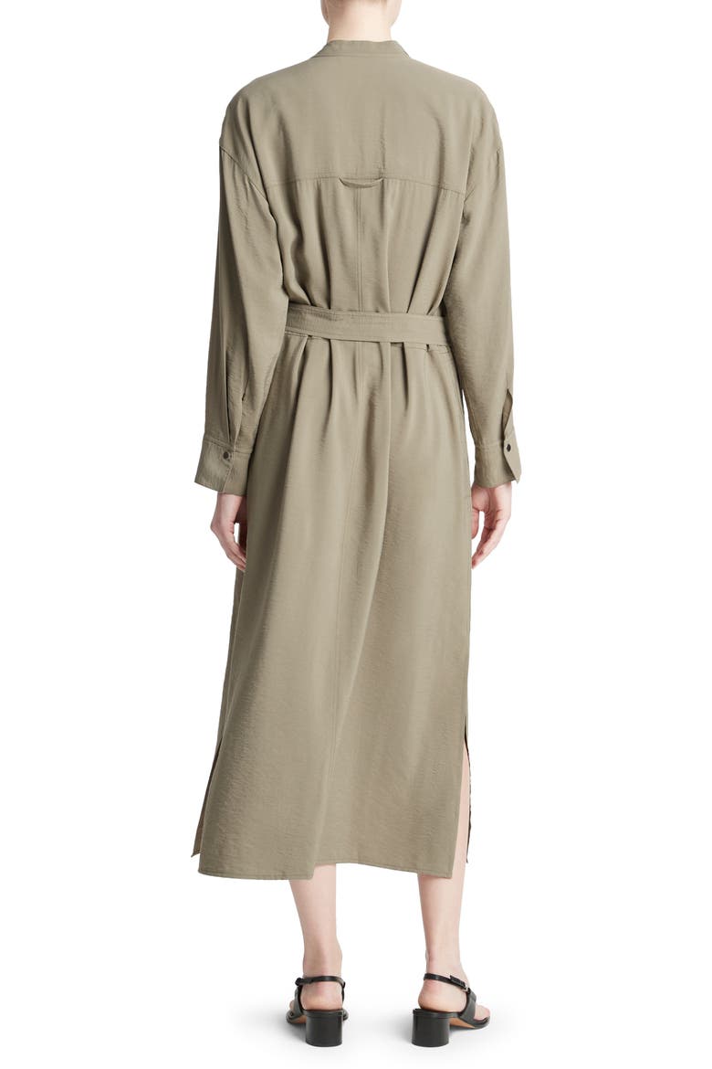 Long Sleeve Utility Shirtdress, Alternate, color, LT SEA FERN