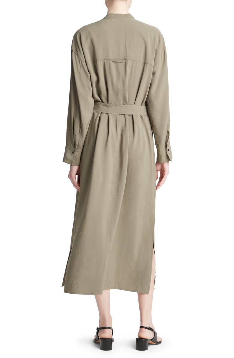 Vince Long Sleeve Utility Shirtdress, Alternate, color, Lt Sea Fern