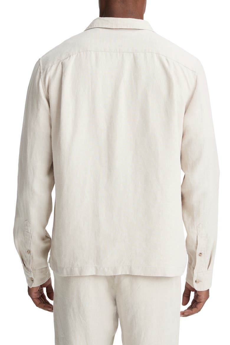 Hemp Button-Up Shirt Jacket, Alternate, color, PUMICE ROCK