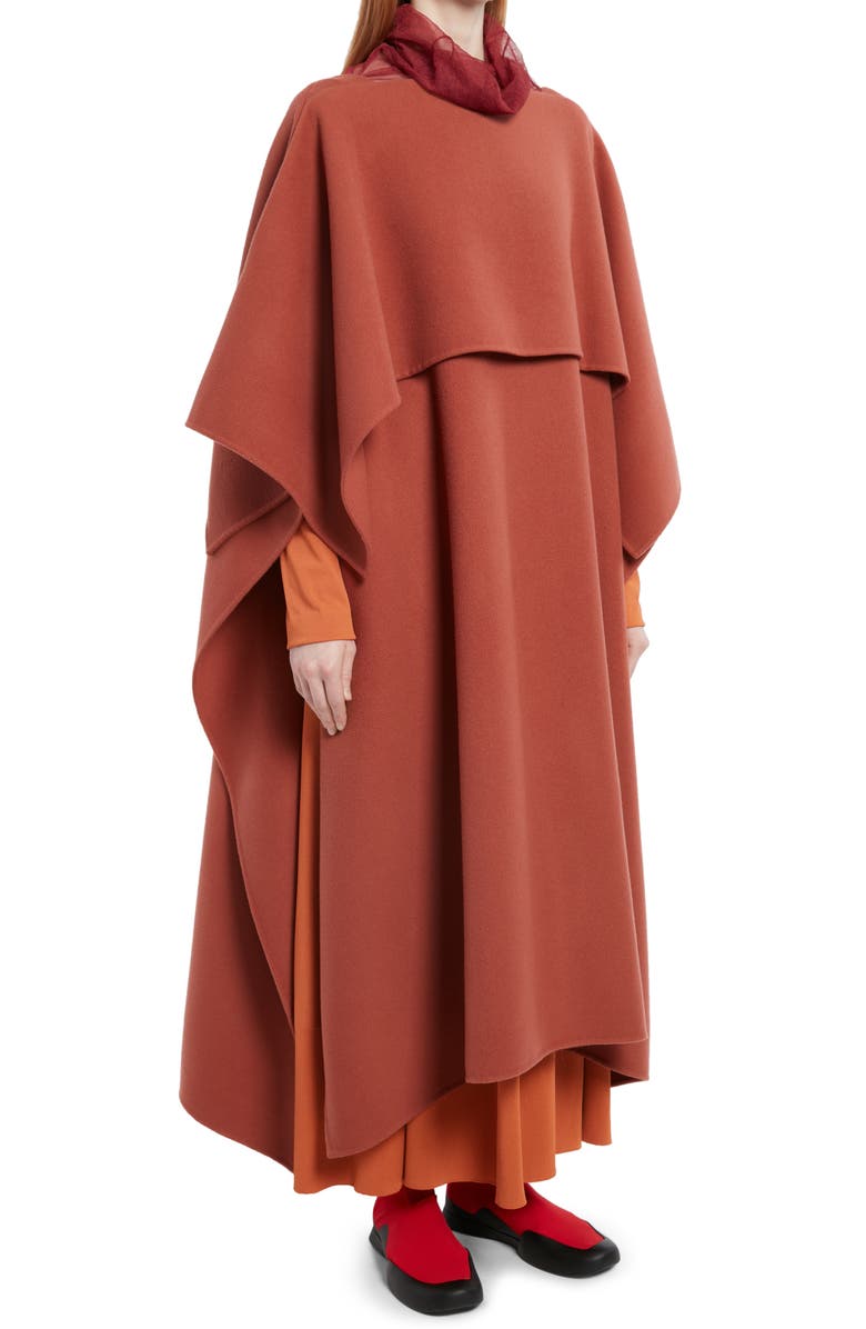 The Row Louise Double Face Cashmere Poncho Coat, Alternate, color,