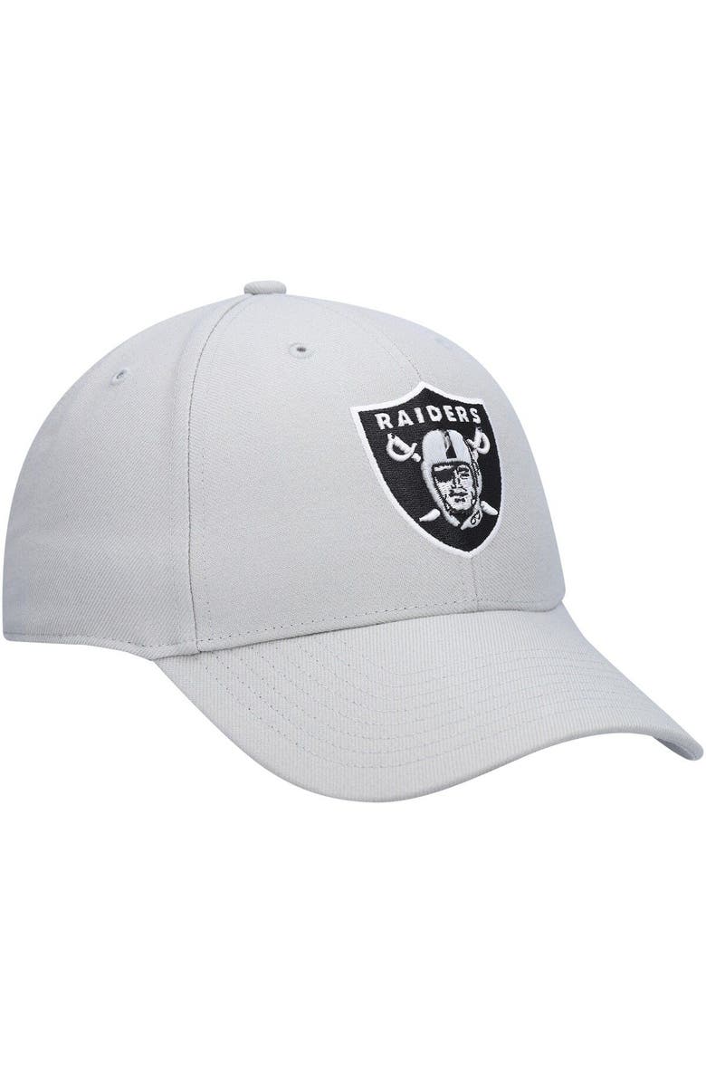 '47 Men's '47 Gray Las Vegas Raiders MVP Adjustable Hat, Alternate, color, 