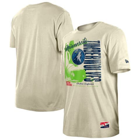 Men's New Era  Cream Minnesota Timberwolves Distressed Throwback Vintage Color Pack T-Shirt