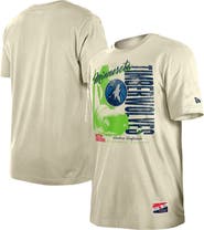 New Era Men's New Era Cream Minnesota Timberwolves Distressed Throwback Vintage Color Pack T-Shirt