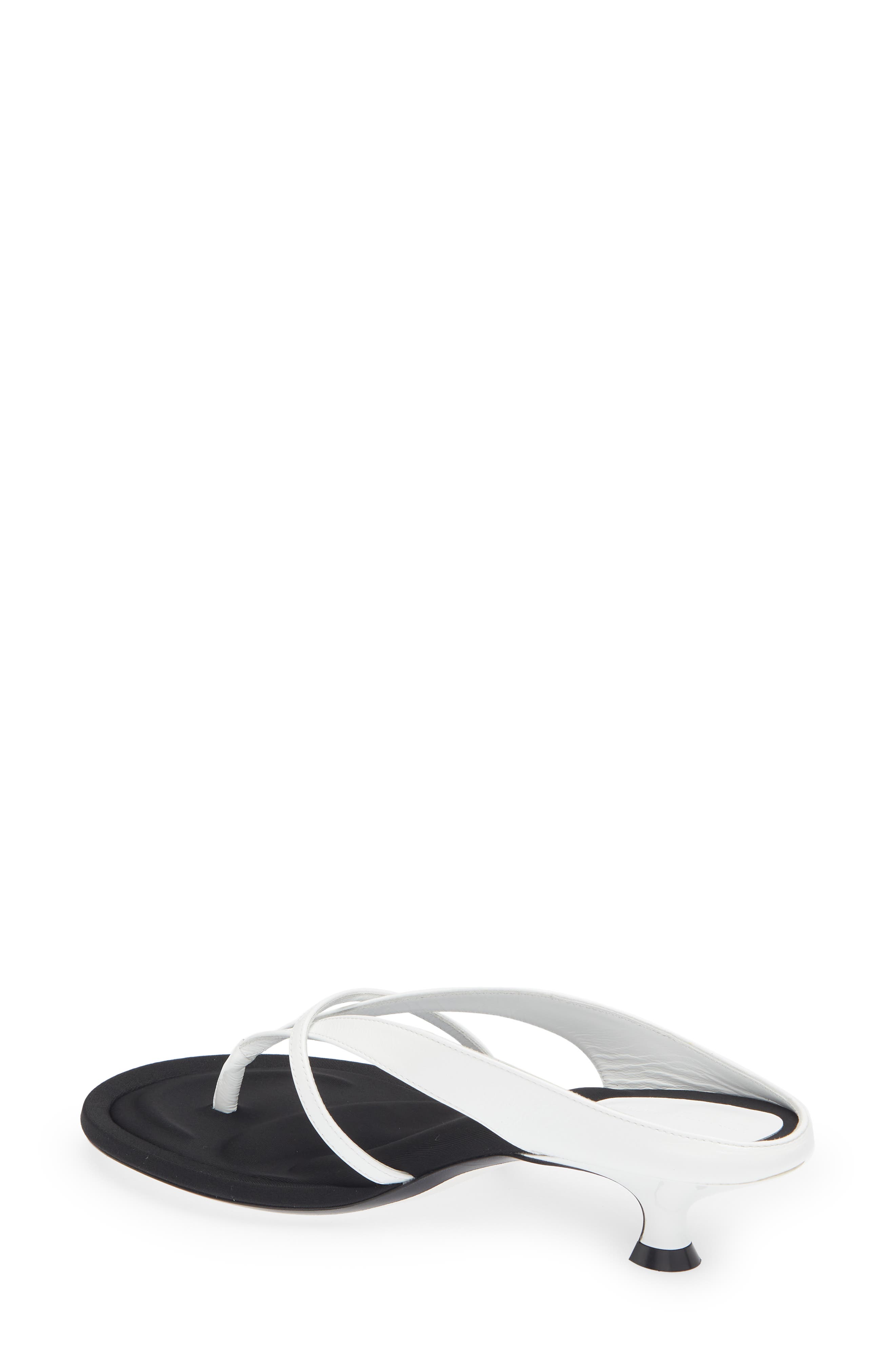 Monroe Kitten Heel Sandal, Alternate, color, WHITE