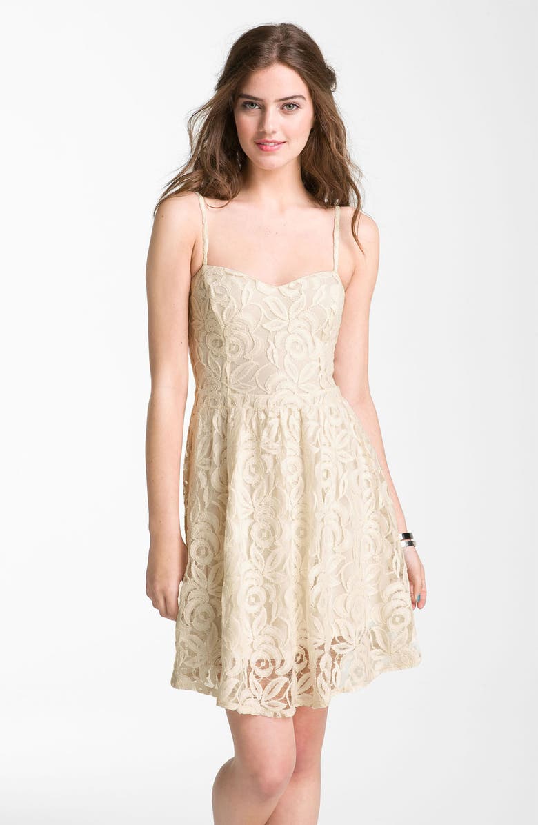 Love, Fire Fire Lace Dress, Main, color, 